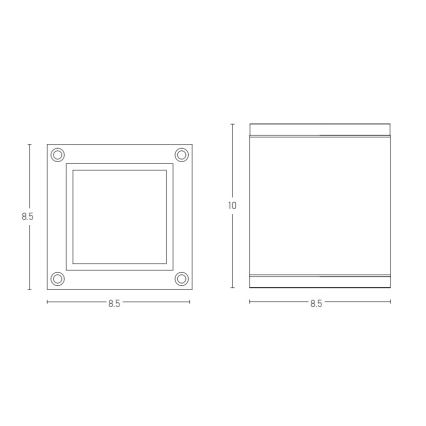 Zambelis E270 - Outdoor spotlight 1xGU10/35W/230V IP65 white