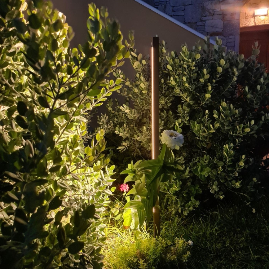 Zambelis E280 - LED Outdoor lamp LED/15W/230V IP65 brown