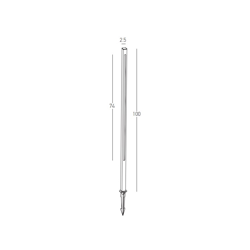 Zambelis E280 - LED Outdoor lamp LED/15W/230V IP65 brown