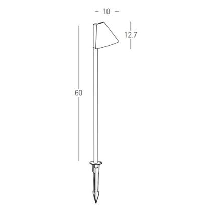 Zambelis E281 - Outdoor lamp 1xGU10/20W/230V IP65 anthracite