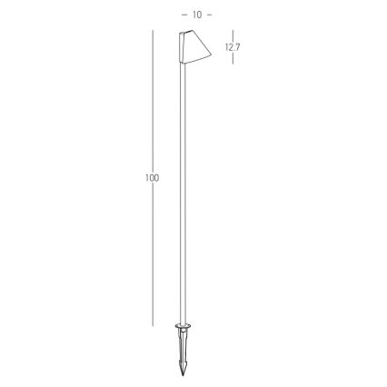 Zambelis E282 - Outdoor lamp 1xGU10/20W/230V IP65 anthracite