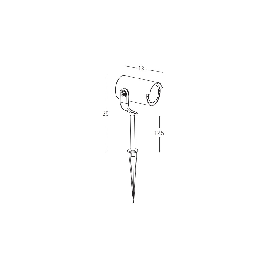 Zambelis E284 - Outdoor lamp 1xGU10/20W/230V IP65 brown