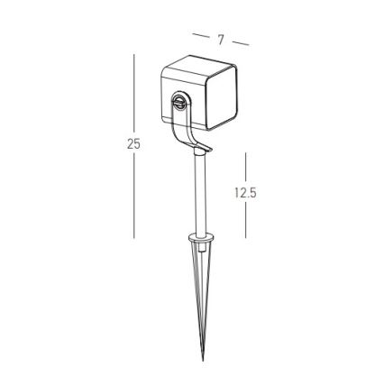 Zambelis E286 - LED Outdoor lamp LED/12W/230V IP65 anthracite