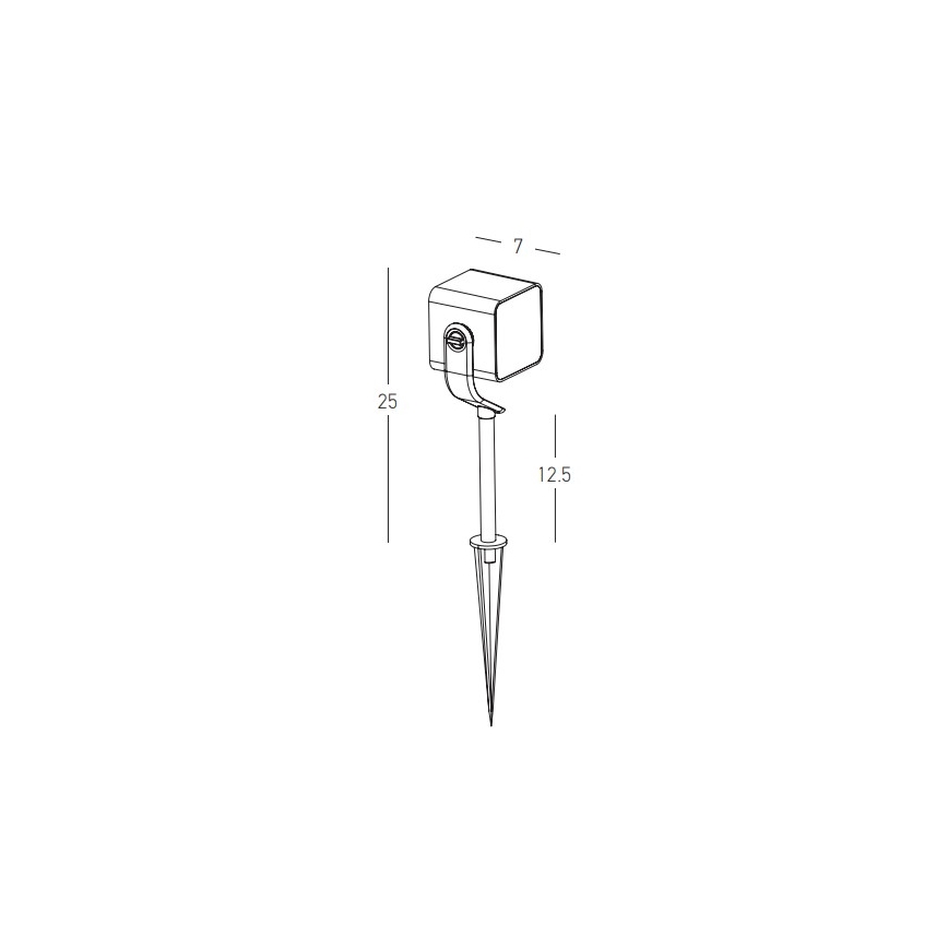 Zambelis E286 - LED Outdoor lamp LED/12W/230V IP65 anthracite