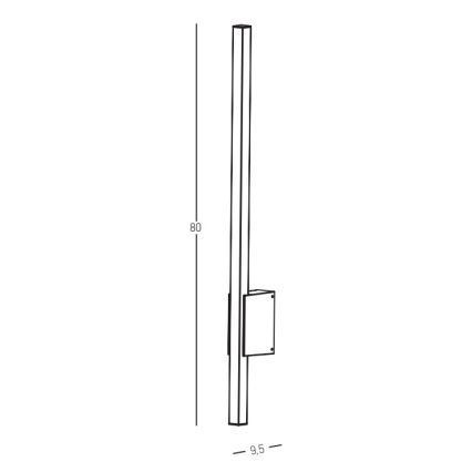 Zambelis E287 - LED Outdoor wall light LED/12W/230V 3000K IP65 anthracite