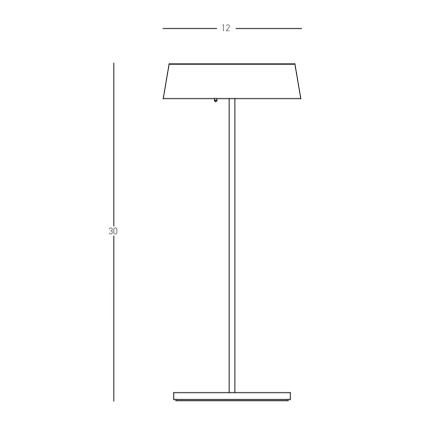 Zambelis E289 - LED Dimmable outdoor lamp LED/2,2W/5V IP54 black