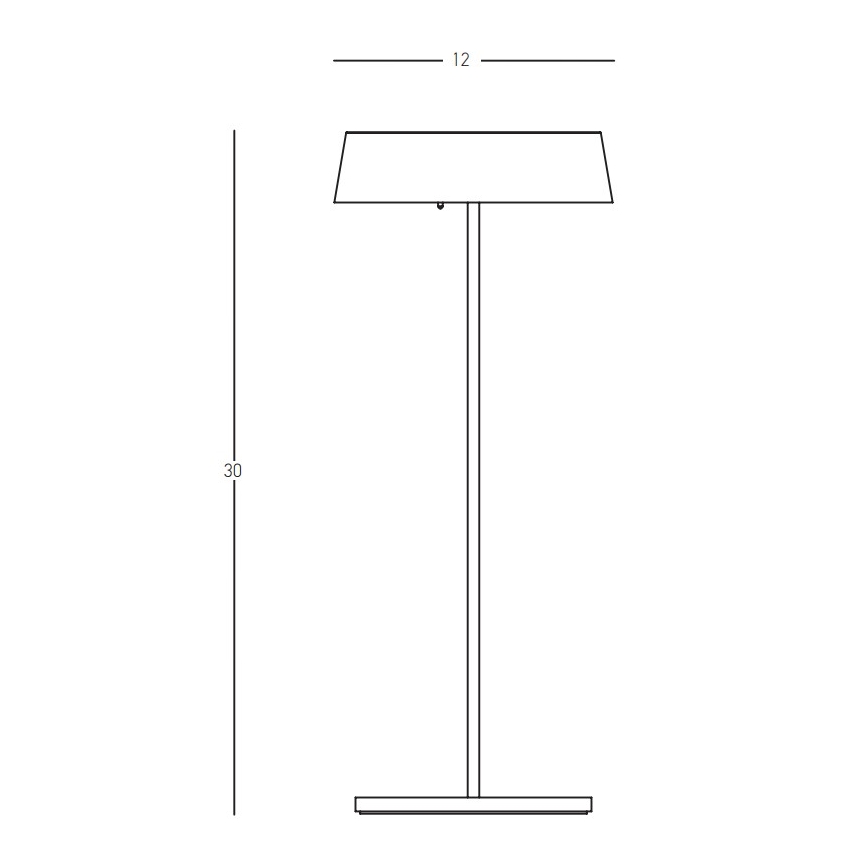 Zambelis E289 - LED Dimmable outdoor lamp LED/2,2W/5V IP54 black