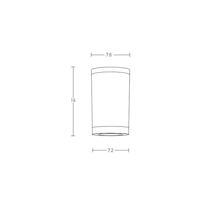 Zambelis E308 - Outdoor spotlight 1xGU10/7W/230V IP54 white