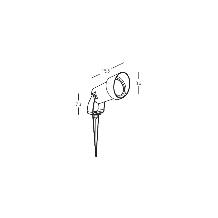 Zambelis E310 - Outdoor lamp 1xGU10/7W/230V IP54