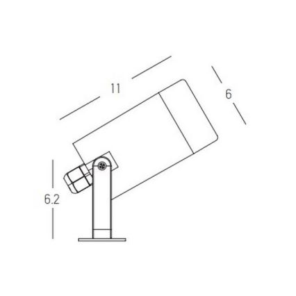 Zambelis E311 - Outdoor lamp 1xGU10/7W/230V IP54