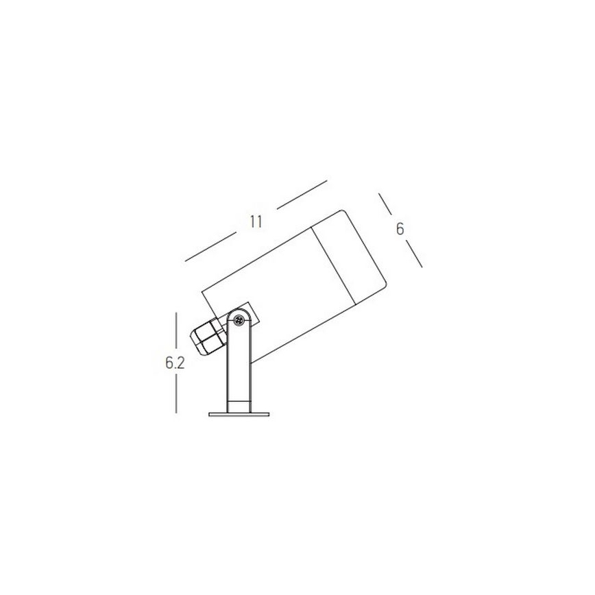 Zambelis E311 - Outdoor lamp 1xGU10/7W/230V IP54