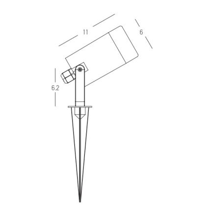 Zambelis E312 - Outdoor lamp 1xGU10/7W/230V IP54
