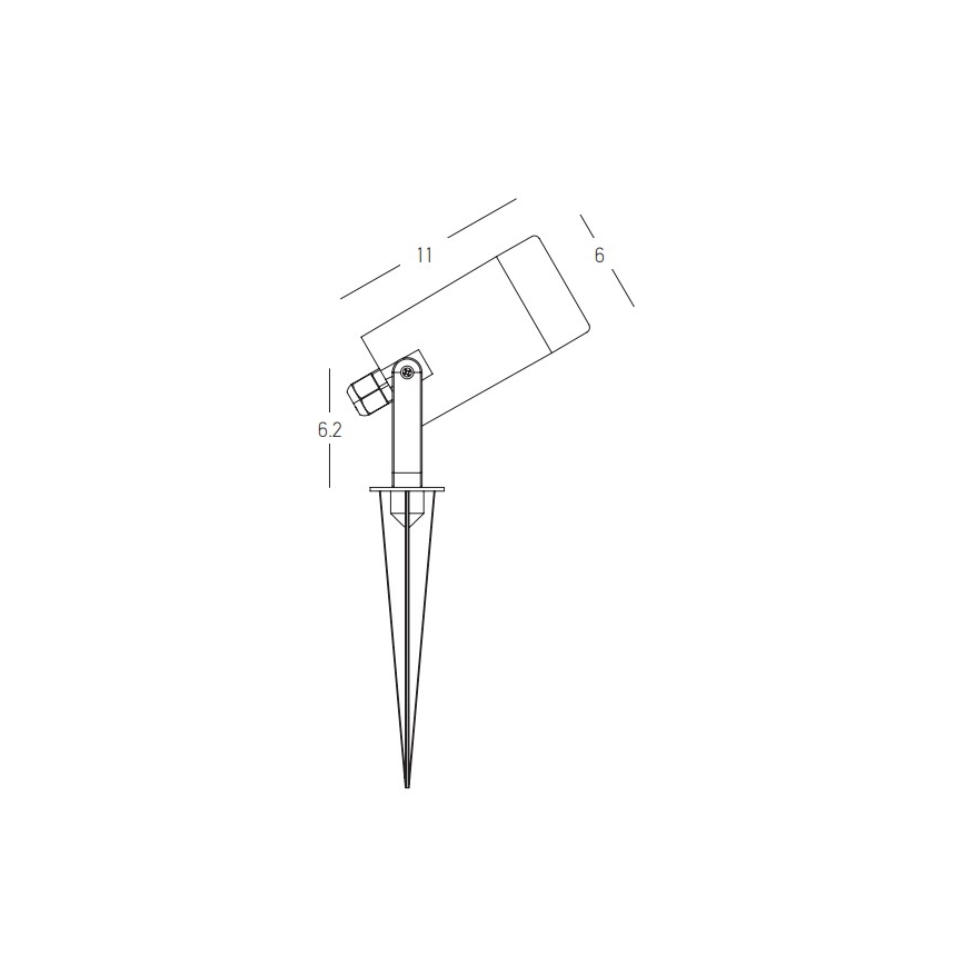 Zambelis E312 - Outdoor lamp 1xGU10/7W/230V IP54