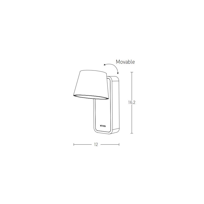 Zambelis H61 - LED Wall lamp LED/7W/230V brown