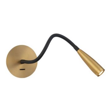 Zambelis H63 - LED Flexible small lamp LED/3W/230V brass