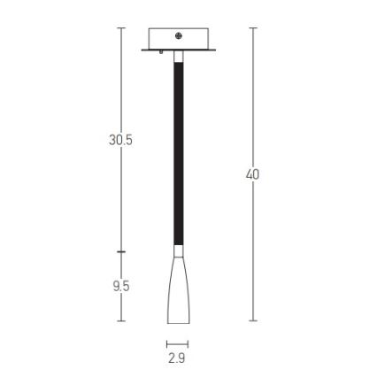Zambelis H63 - LED Flexible small lamp LED/3W/230V brass