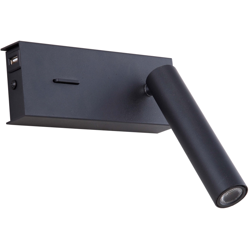 Zambelis H75 - LED Wall light LED/3W/230V USB black