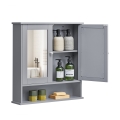 ZARA Mirrored Bathroom Cabinet, 58.5 x 56.5 cm, Grey