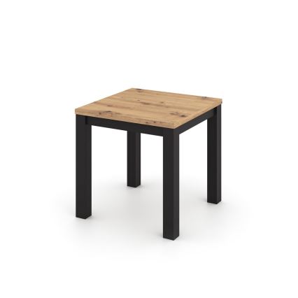ZARO Extendable Dining Table 80/160x80 cm Artisan Oak/Black