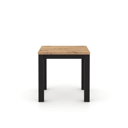 ZARO Extendable Dining Table 80/160x80 cm Artisan Oak/Black
