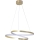 ZEFIRA LED cable pendant lamp, LED/40W/230V, 4000K, diam. 50 cm, gold