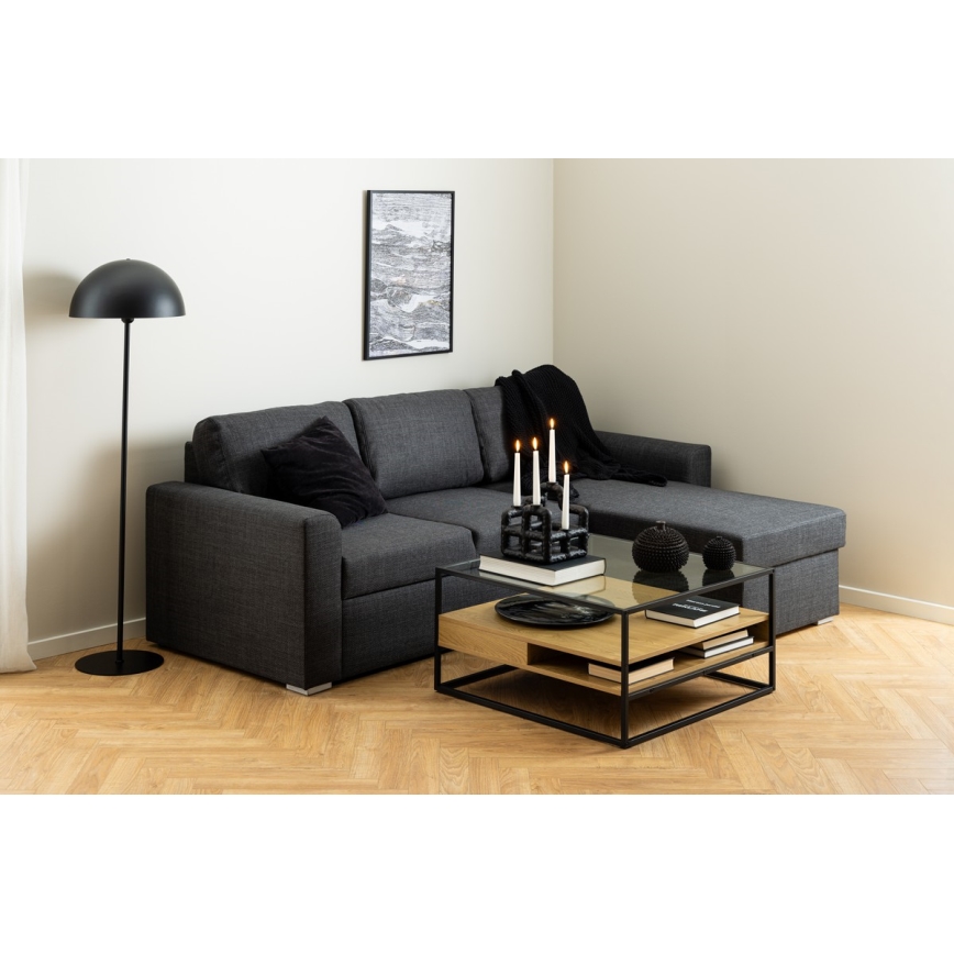 ZEIN Oak/Black Coffee Table