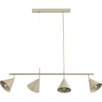 ZELTA cable-hung pendant lamp 4xE27/15W/230V beige