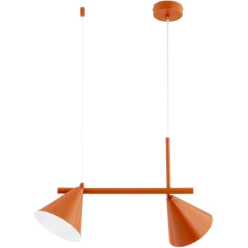 ZELTA Cable Pendant Light 2xE27/15W/230V Orange