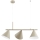 ZELTA cable pendant light 3xE27/15W/230V beige