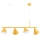 ZELTA cable-suspended pendant light, 4x E27 (max 15W) / 230V, yellow finish