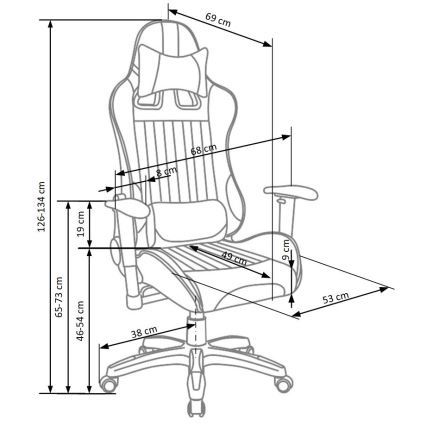 ZENU Red Office Chair