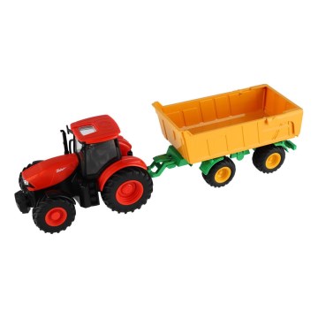 Zetor Tractor with Flatbed Trailer, 2xAA Batteries + Remote Control