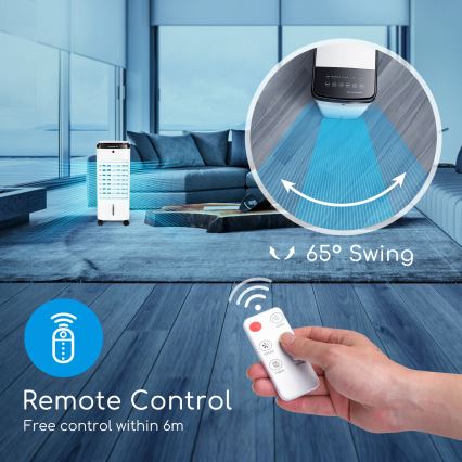 ZEVENTI - ARCTIC Air Cooler 60W/230V Black/White + Remote Control