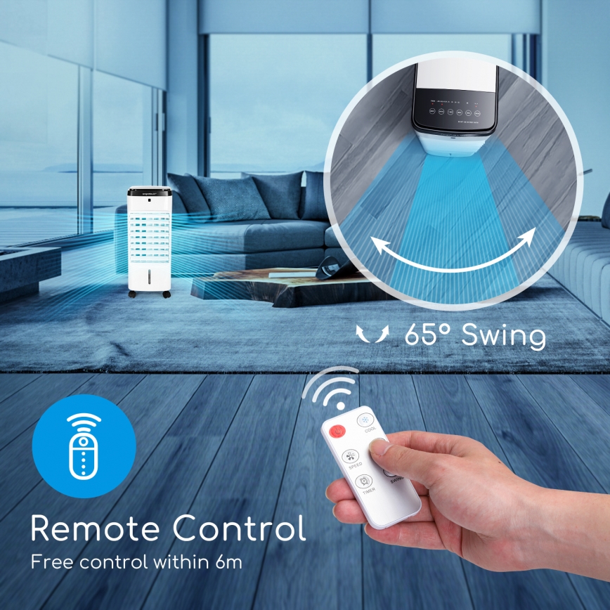 ZEVENTI - ARCTIC Air Cooler 60W/230V Black/White + Remote Control
