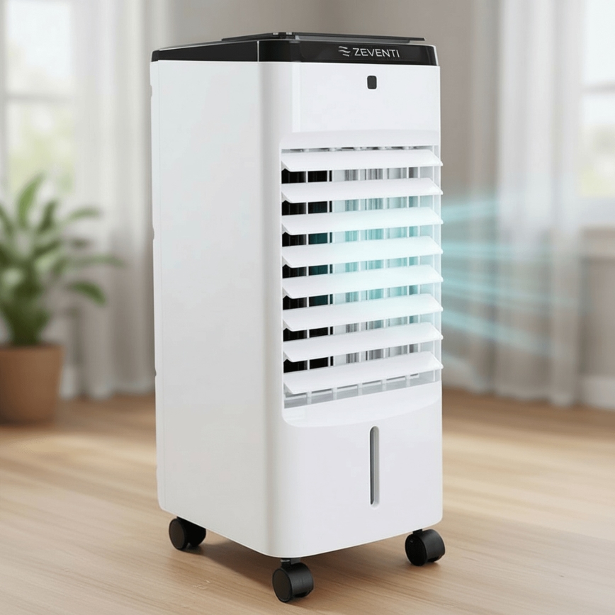 ZEVENTI - ARCTIC Air Cooler 60W/230V Black/White + Remote Control