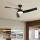ZEVENTI - AERYS Dimmable LED Ceiling Fan 24W/230V 3000/4000/6000K Tuya Wi-Fi Black + Remote Control