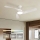 ZEVENTI - AERYS Dimmable LED Ceiling Fan 24W/230V 3000/4000/6000K Wi-Fi Tuya White + Remote Control