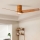 ZEVENTI - BARROSA LED Ceiling Fan LED/18W/230V 3000/4000/6000K Tuya Wi-Fi Brown + Remote Control