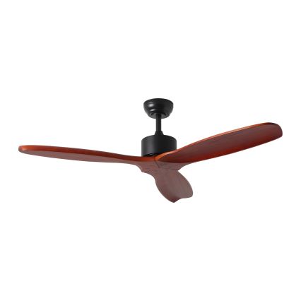 ZEVENTI - Ceiling fan CUENCA Wi-Fi Tuya black/oak + remote control
