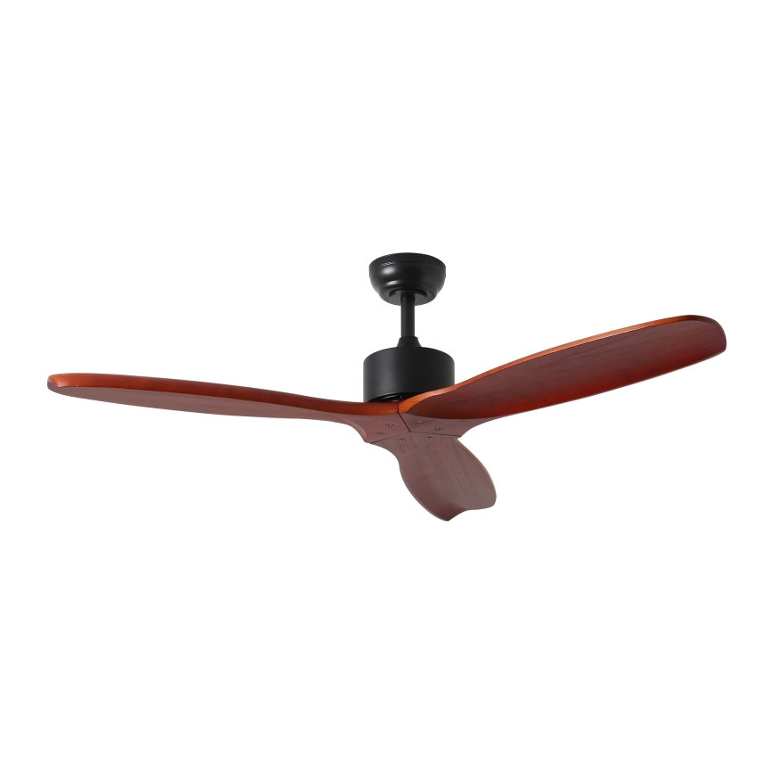 ZEVENTI - Ceiling fan CUENCA Wi-Fi Tuya black/oak + remote control
