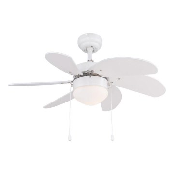 ZEVENTI - Ceiling fan FAMARA 1xE14/60W/230V white