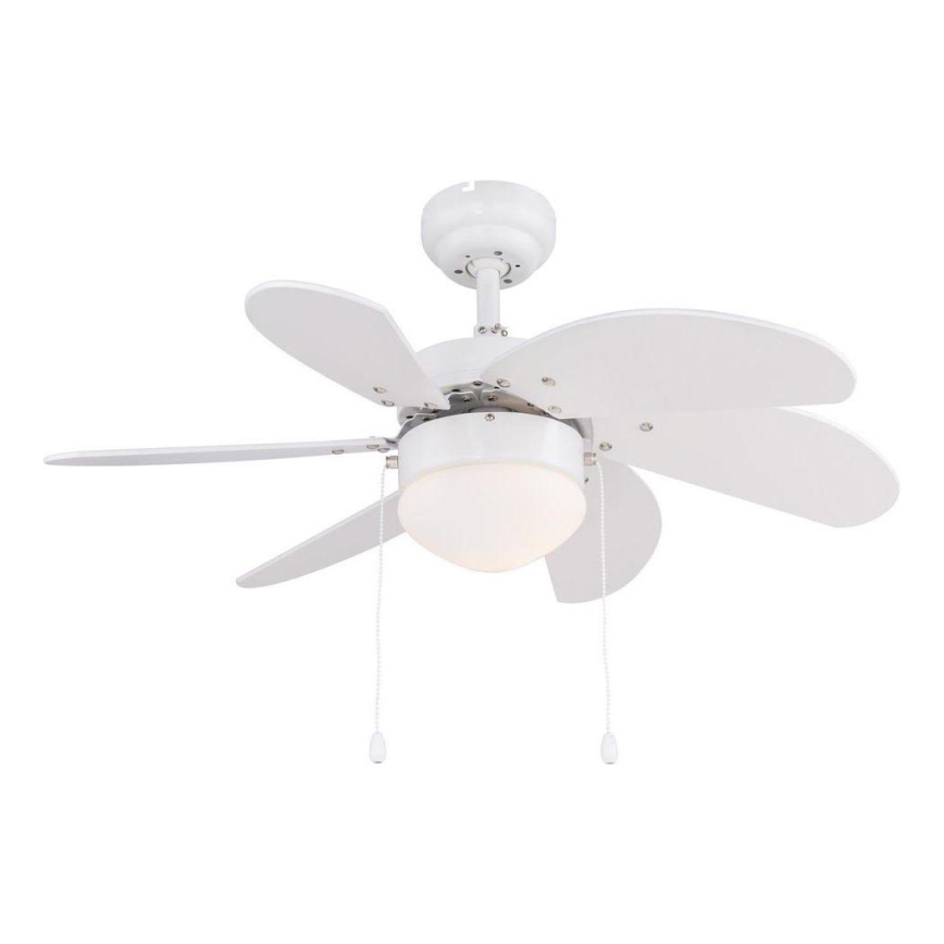 ZEVENTI - Ceiling fan FAMARA 1xE14/60W/230V white