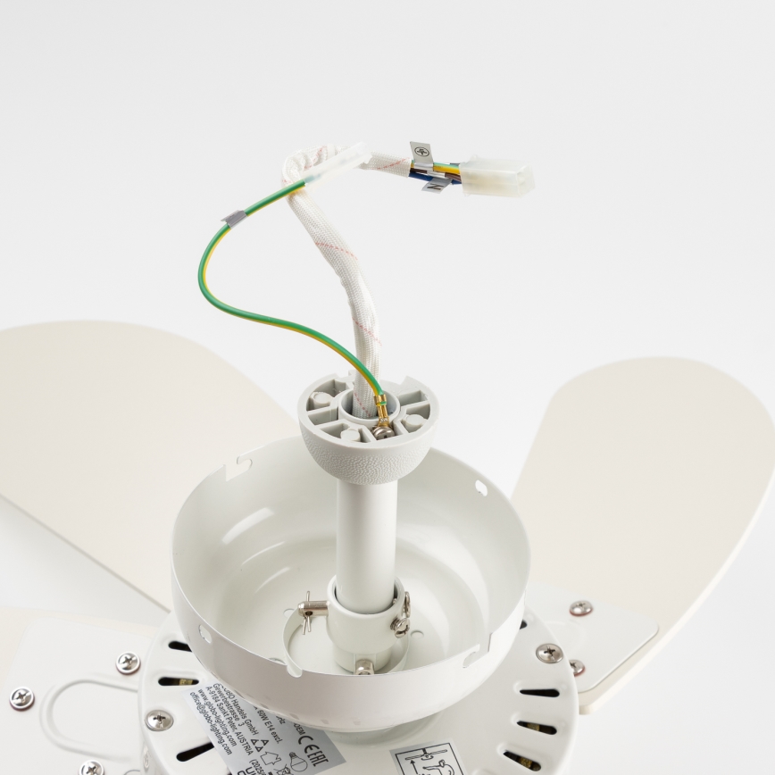 ZEVENTI - Ceiling fan FAMARA 1xE14/60W/230V white