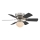 ZEVENTI - Ceiling fan GALDANA 1xE27/60W/230V grey/white