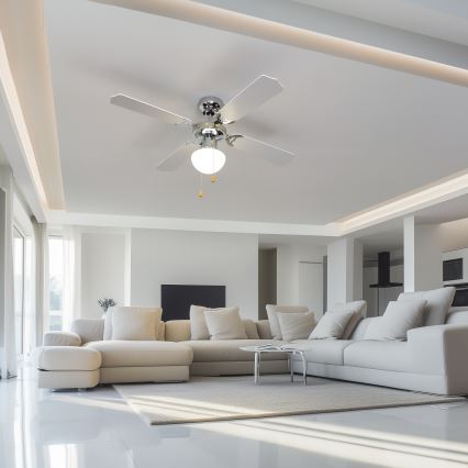 ZEVENTI - Ceiling fan NAVAGIO 1xE27/60W/230V black/white