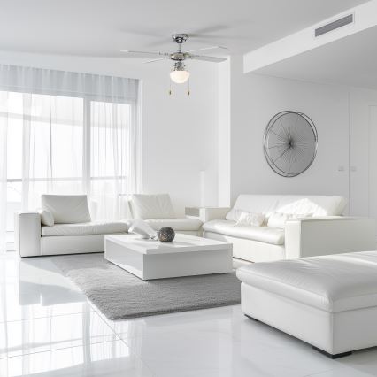 ZEVENTI - Ceiling fan NAVAGIO 1xE27/60W/230V black/white