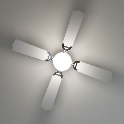 ZEVENTI - Ceiling fan NAVAGIO 1xE27/60W/230V black/white