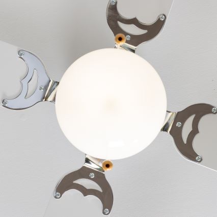 ZEVENTI - Ceiling fan NAVAGIO 1xE27/60W/230V black/white