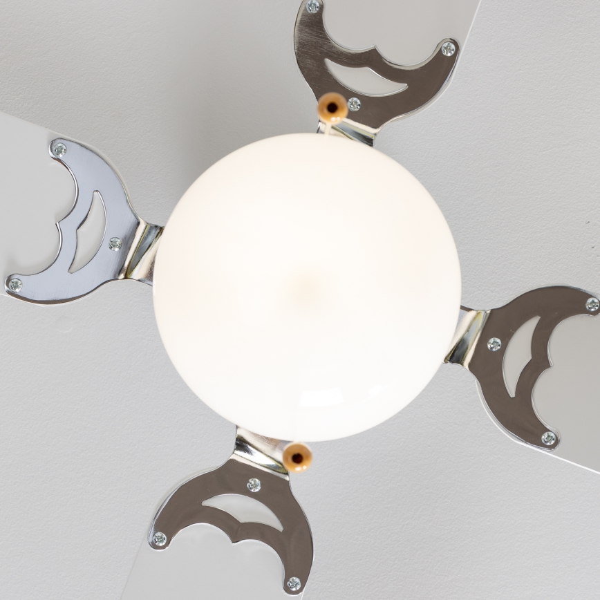 ZEVENTI - Ceiling fan NAVAGIO 1xE27/60W/230V black/white
