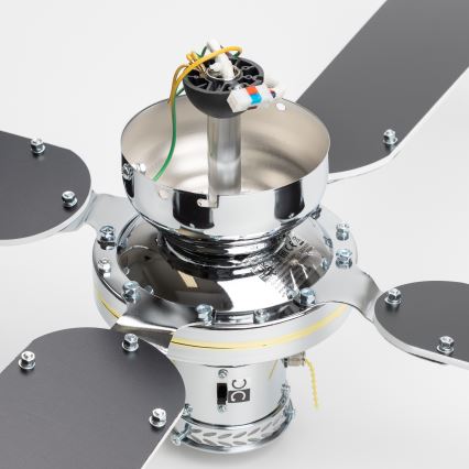 ZEVENTI - Ceiling fan NAVAGIO 1xE27/60W/230V black/white